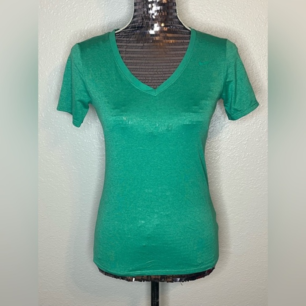 Nike Dri-fit Athletic Cut Tee Green XS